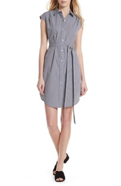 Frame Gingham Shirtdress In Noir Multi