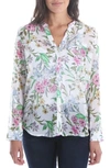 Kut From The Kloth Jasmine Top In White/ Green