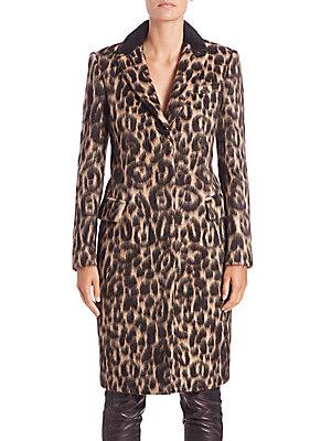 burberry leopard coat