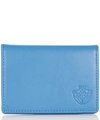Liberty London Leather Flip Card Holder In Blue