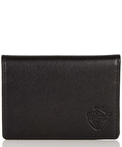 Liberty London Leather Flip Card Holder In Black
