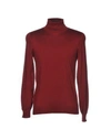 Drumohr Turtlenecks In Maroon