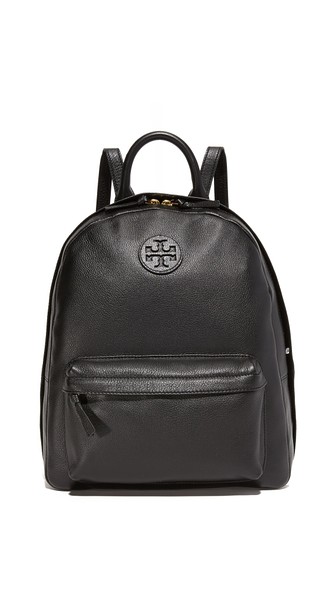 Tory Burch Zip-around Leather Backpack In Black | ModeSens