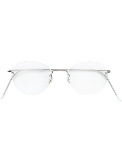 Lindberg Round Frame Glasses - Metallic