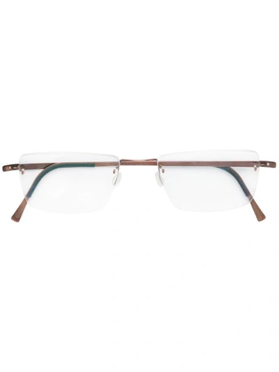 Lindberg Square Frame Glasses - Weiss In White