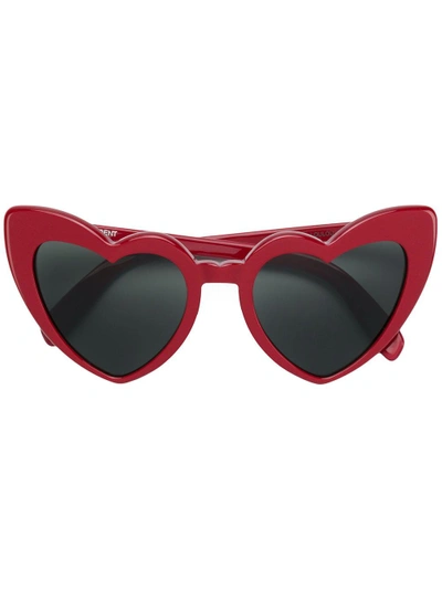 Saint Laurent New Wave 181 Loulou Sunglasses In Red
