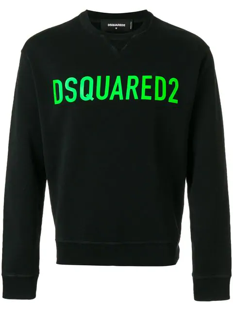 Dsquared2 Black Dsq2 Sweatshirt In Cotton | ModeSens