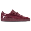 Puma X Mac Women's Classic Suede & Patent Leather Lace Up Sneakers In Red