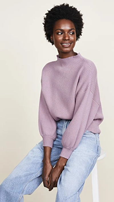 Line & Dot Alder Sweater In Lilac