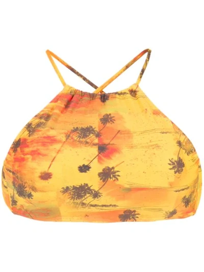 Lygia & Nanny Top Bikini Top In Yellow