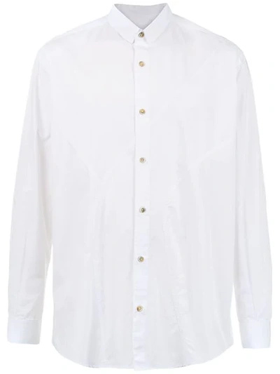 À La Garçonne Long Sleeved Shirt In White