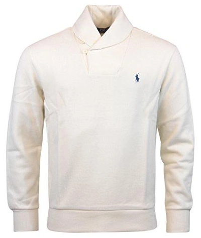 Polo Ralph Lauren Men's 2 Button Shawl Collar Sweater In Cream