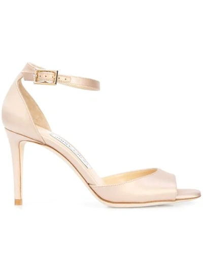 Jimmy Choo Annie 85 Sandals In Pink