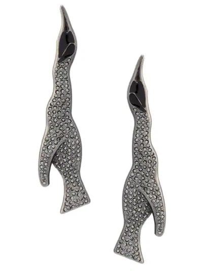 Camila Klein Longo Pinguim Earrings In Metallic