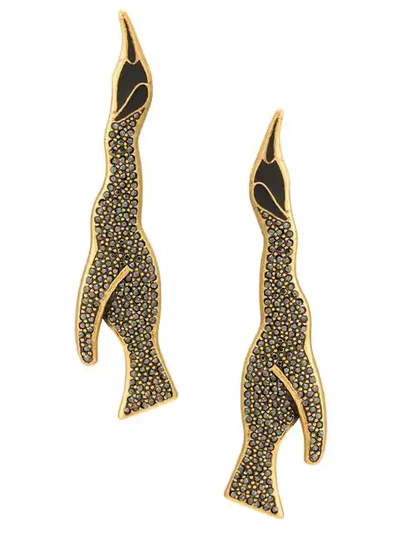 Camila Klein Longo Pinguim Earrings In Metallic