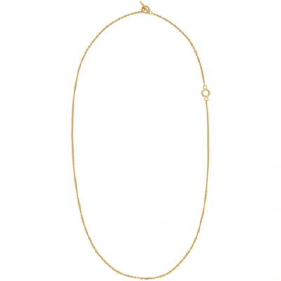 All Blues String Gold-vermeil Necklace