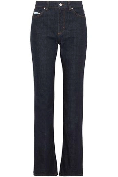 Alexa Chung Woman High-rise Straight-leg Jeans Dark Denim