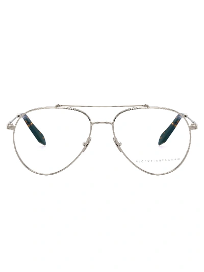 Victoria Beckham Aviator Glasses In Silver