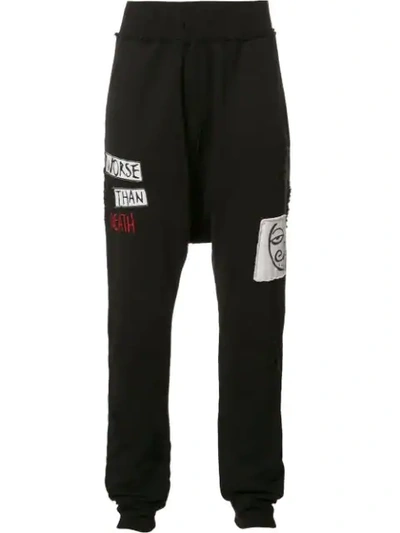 Haculla Patch Detail Track Pants In Black