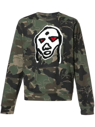 Haculla Camouflage Print Sweatshirt In Green