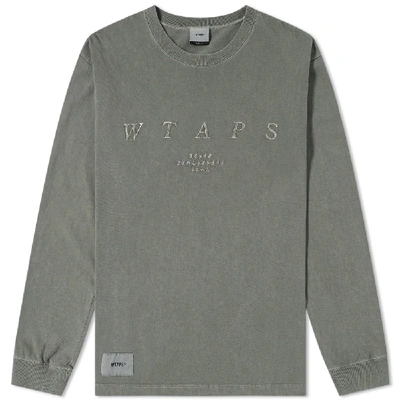 Wtaps Long Sleeve Design System Tee In Green