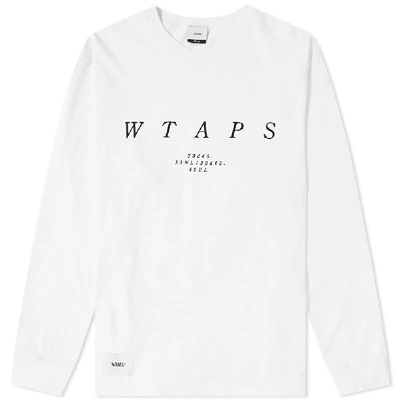 Wtaps Long Sleeve Design System Tee In White