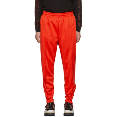 Adidas Originals By Alexander Wang Aw Logo Jacquard Track Pants In Red
