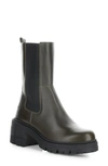 Bos. & Co. Brunas Waterproof Chelsea Boot In Olive/ Black Feel/ Elastic