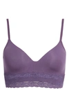 Natori Bliss Perfection Contour Soft Cup Bralette In Blackberry
