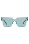 Prada 56mm Square Sunglasses In Blue
