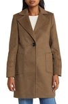 Sam Edelman Wool Blend Blazer Coat In Mink