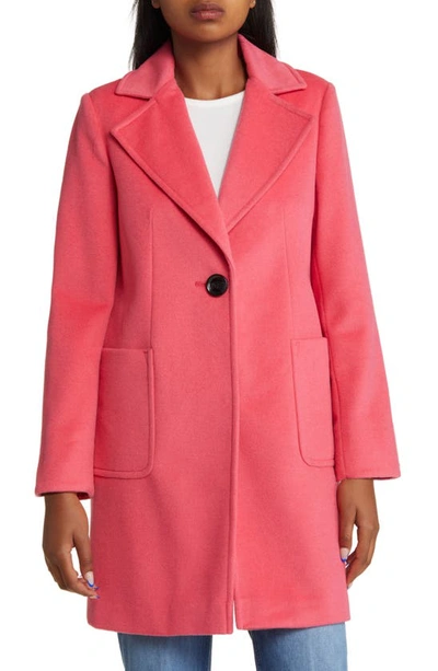 Sam Edelman Wool Blend Blazer Coat In Rose Quartz