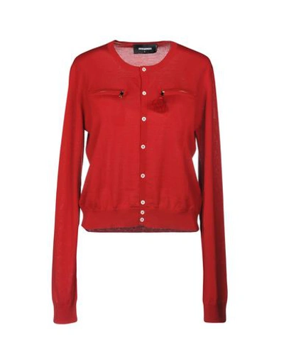 Dsquared2 Cardigan In Red