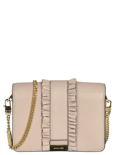 Michael Kors Jade Shoulder Bag In Soft-pink