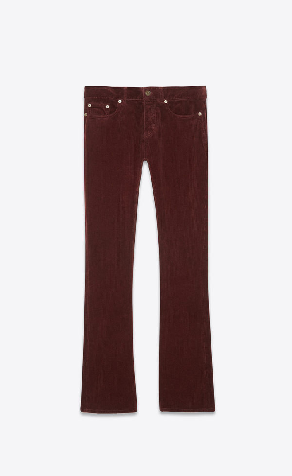 burgundy bootcut jeans