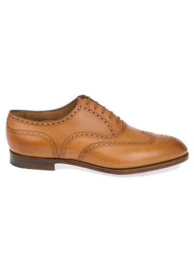 Edward Green Men's Brown Leather Lace-up Shoes