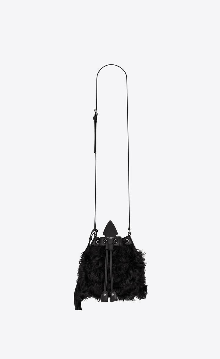 saint laurent shearling bag