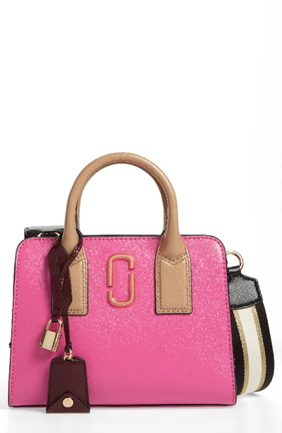 Marc Jacobs Little Big Shot Leather Tote - Pink In Tulip Pink Multi