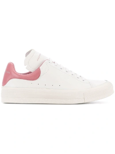 Alexander Mcqueen Low-top Leather Trainers In White