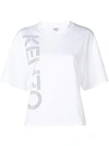 Kenzo Cropped Cotton-jersey T-shirt In White