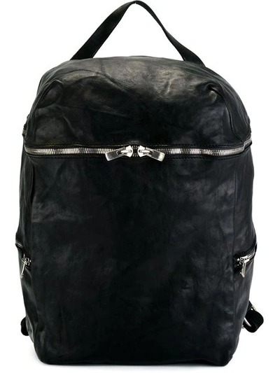 Guidi Top Handle Backpack In Black