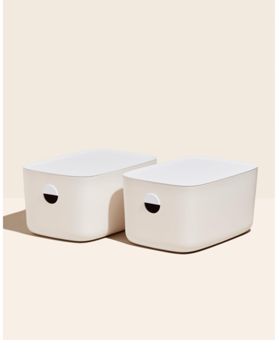 Open Spaces Large Storage Bins In White