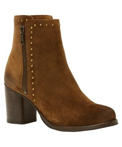 Frye Addie Stud Double Suede Bootie In Nocolor