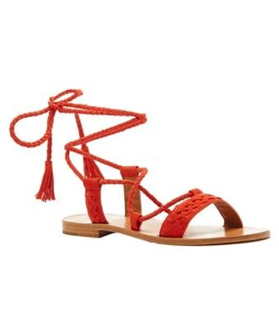 Frye Ruth Whipstitch Suede Sandal In Nocolor