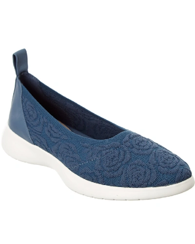 Taryn Rose Destiny Knit Walking Shoe In Blue