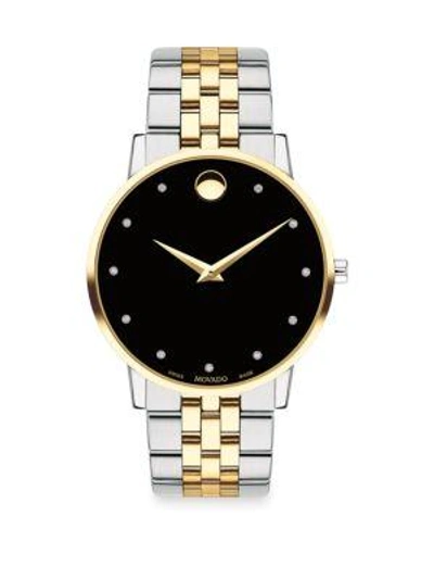Movado Museum Classic Watch In Black