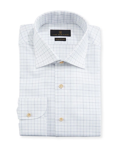 Ike Behar Men's Fredrick Grid-pattern Dress Shirt