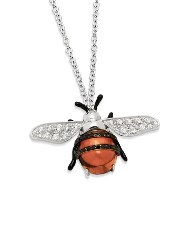 Staurino Fratelli 18k Nature Bumble Bee Pendant Necklace