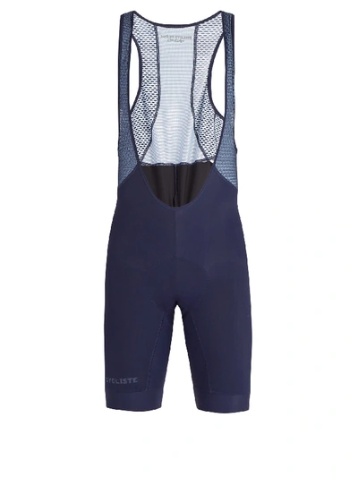 Cafe Du Cycliste Marinette Mesh-panelled Cycling Bib Shorts In Navy