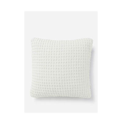 Sunday Citizen Snug Waffle Throw Pillow In White